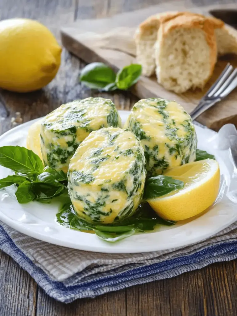 Spinatknödel als Hauptgericht