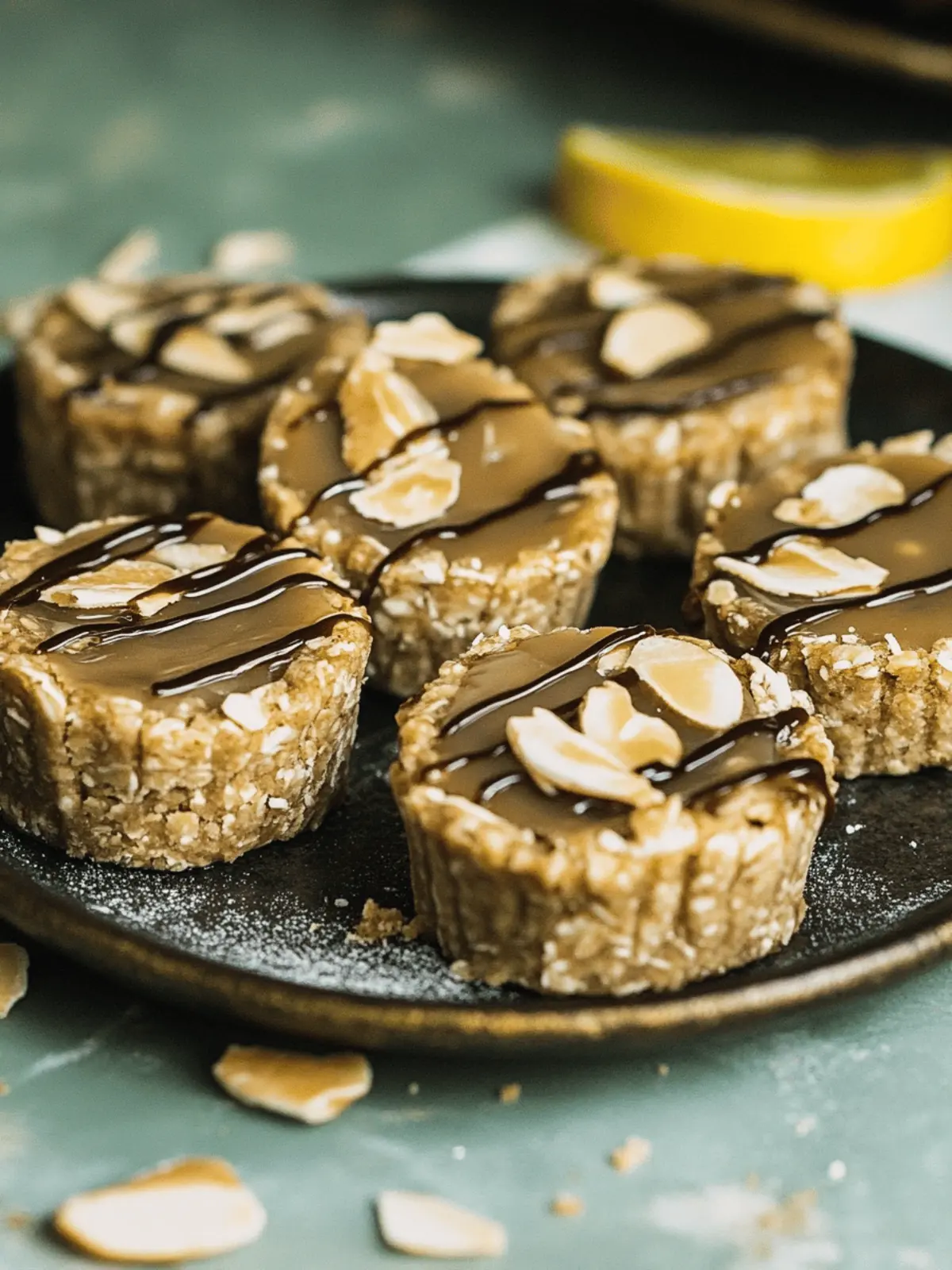 Haferflocken-Erdnussbutter-Tassen