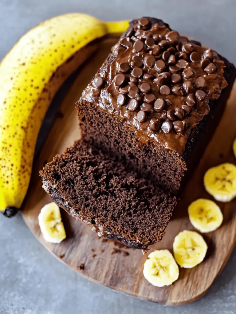 Veganes Schoko-Bananenbrot