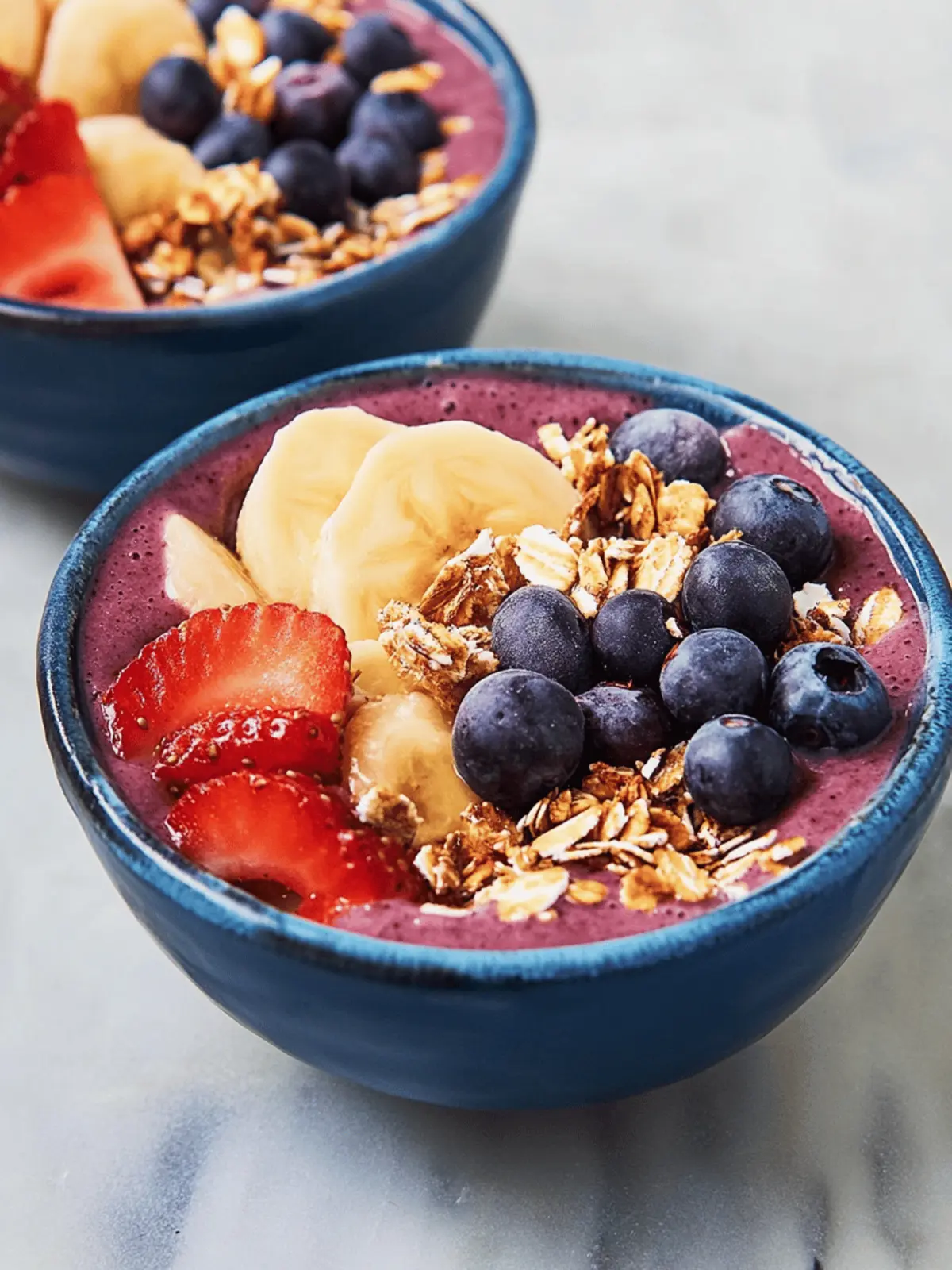Leichte Smoothie-Schüssel