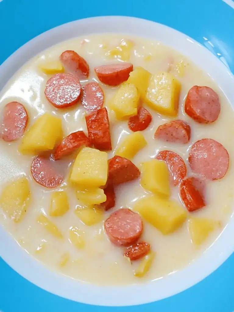 Kartoffeleintopf mit Würstchen