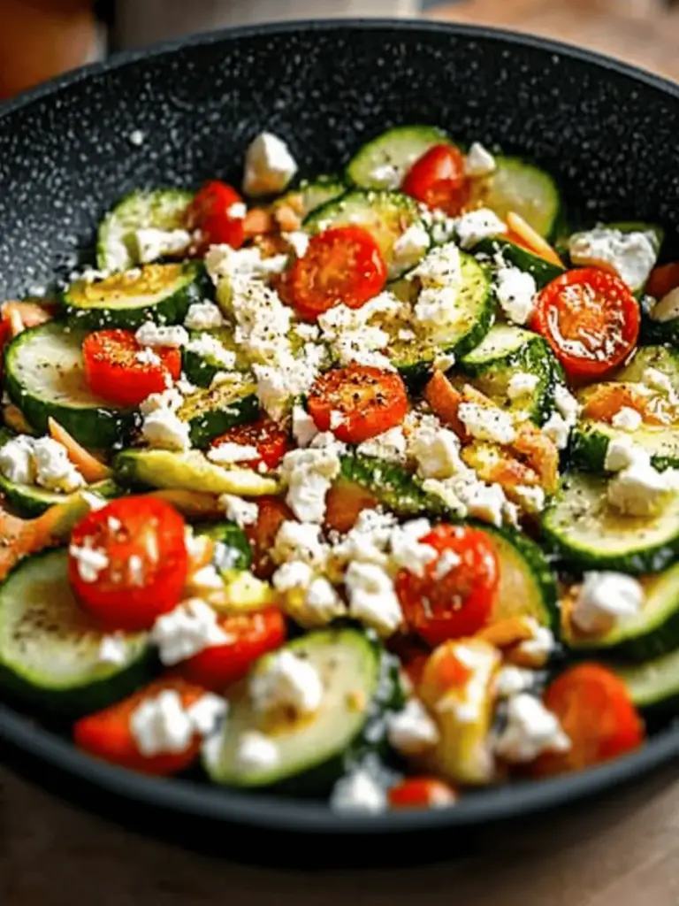 Gemüsepfanne mit Feta