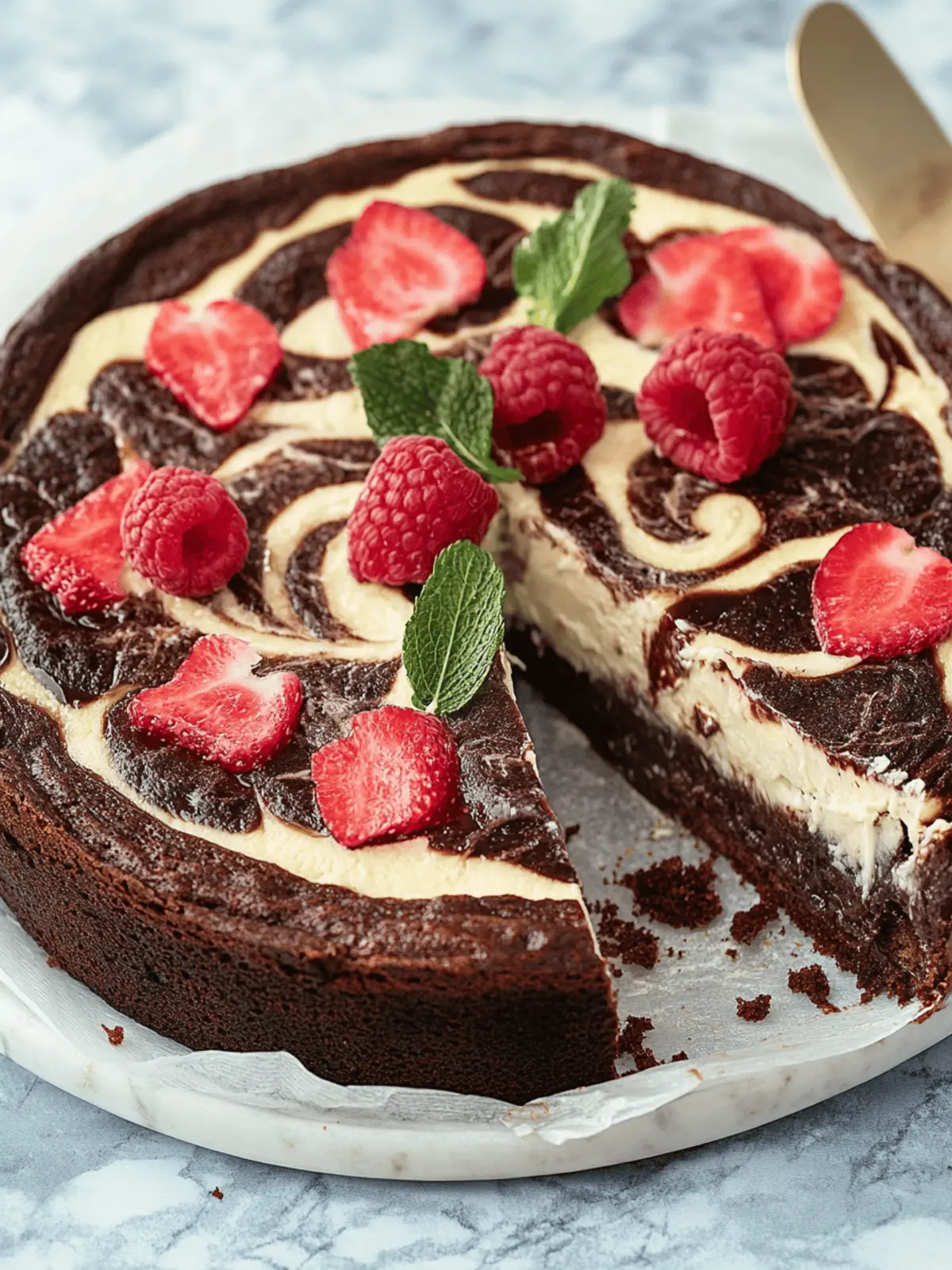 Brownie-Käsekuchen-Geburtstagstorte für Feinschmecker 3 Brownie-Käsekuchen-Geburtstagstorte