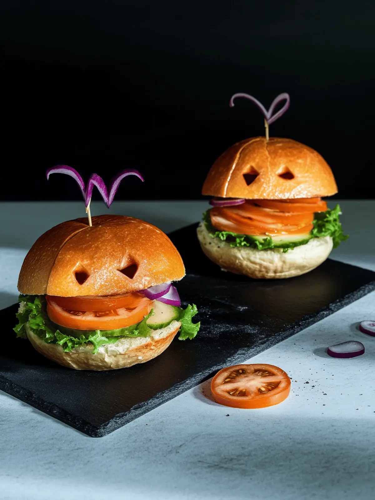 Kreative Halloween-Burger für gruselige Partys 3 Halloween-Burger