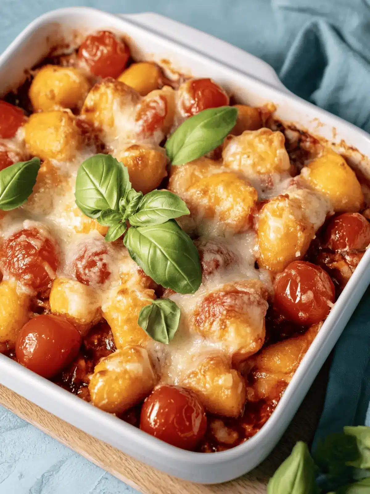 Gnocchi Auflauf Tomate Mozzarella