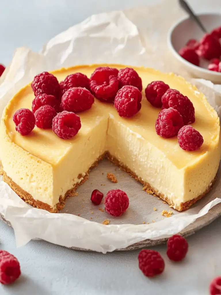 Cremiger Käsekuchen ohne Boden