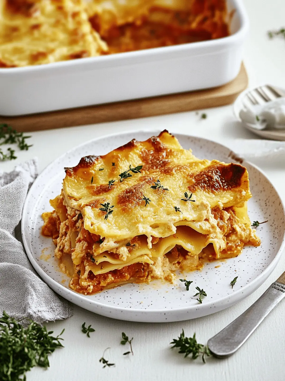 Leckere Kürbislasagne