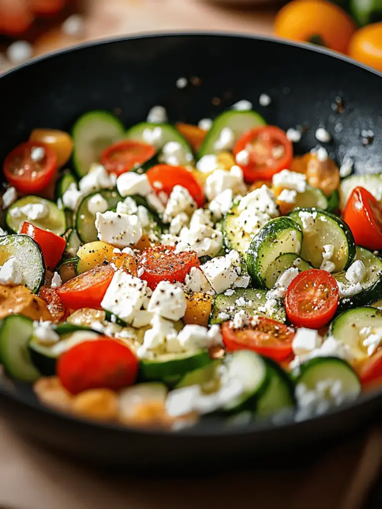Gemüsepfanne mit Feta
