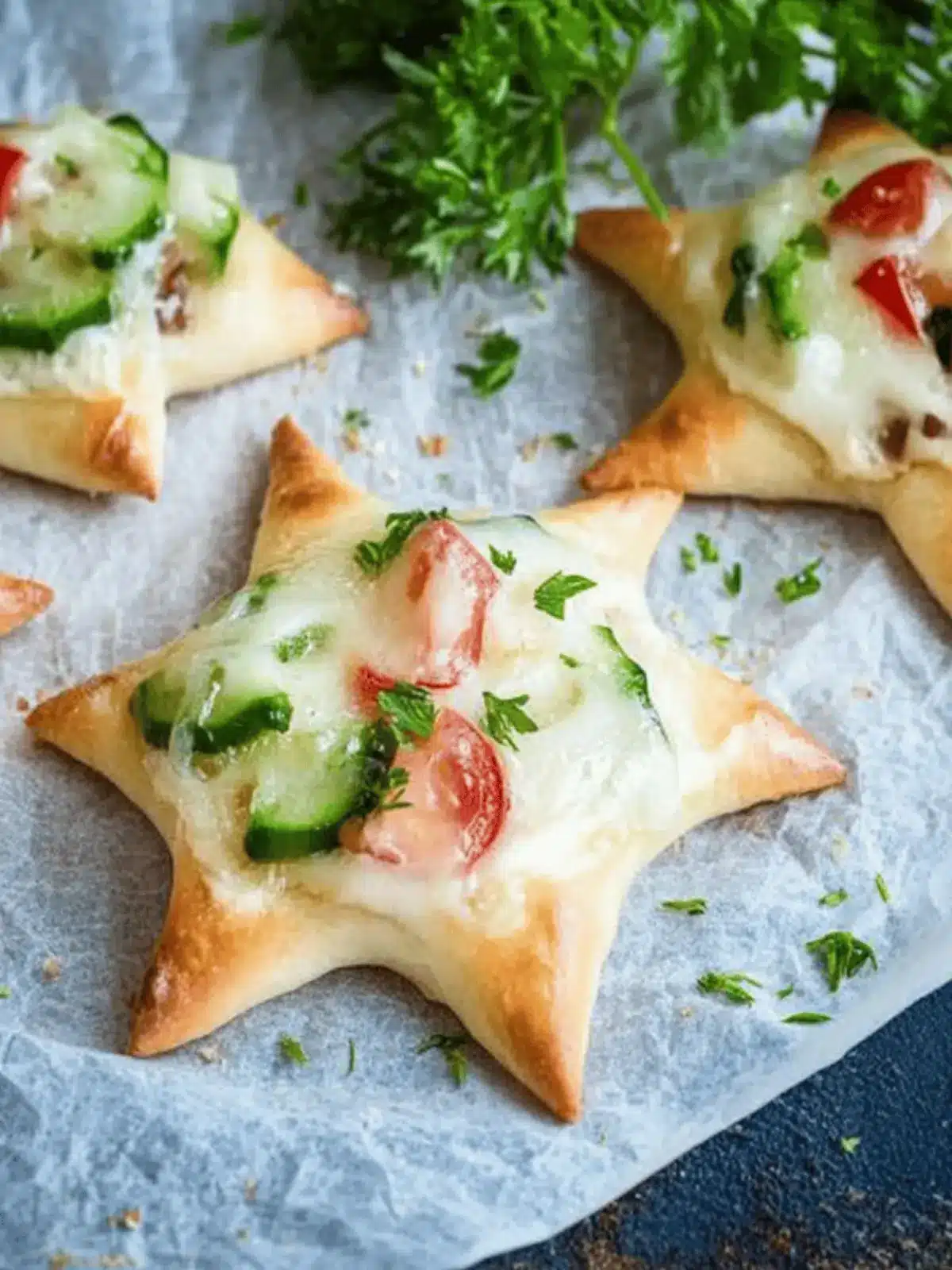 Flammkuchen-Sterne: Leckeres Fingerfood für Festivitäten 2 Flammkuchen-Sterne