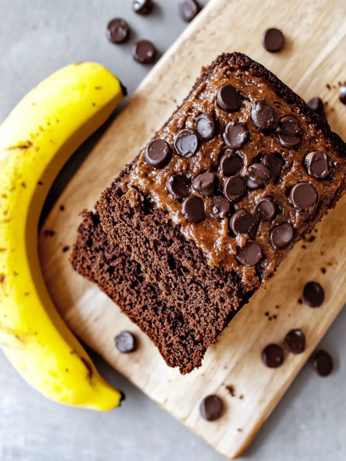 Veganes Schoko-Bananenbrot