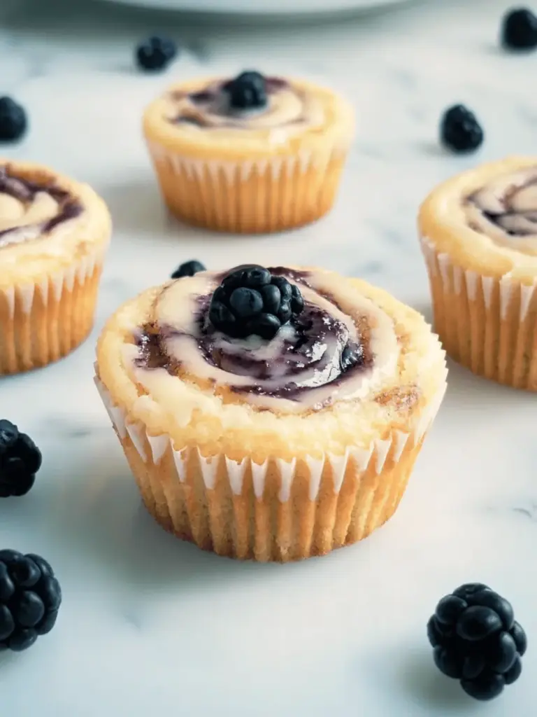 Käsekuchen-Muffins ohne Boden