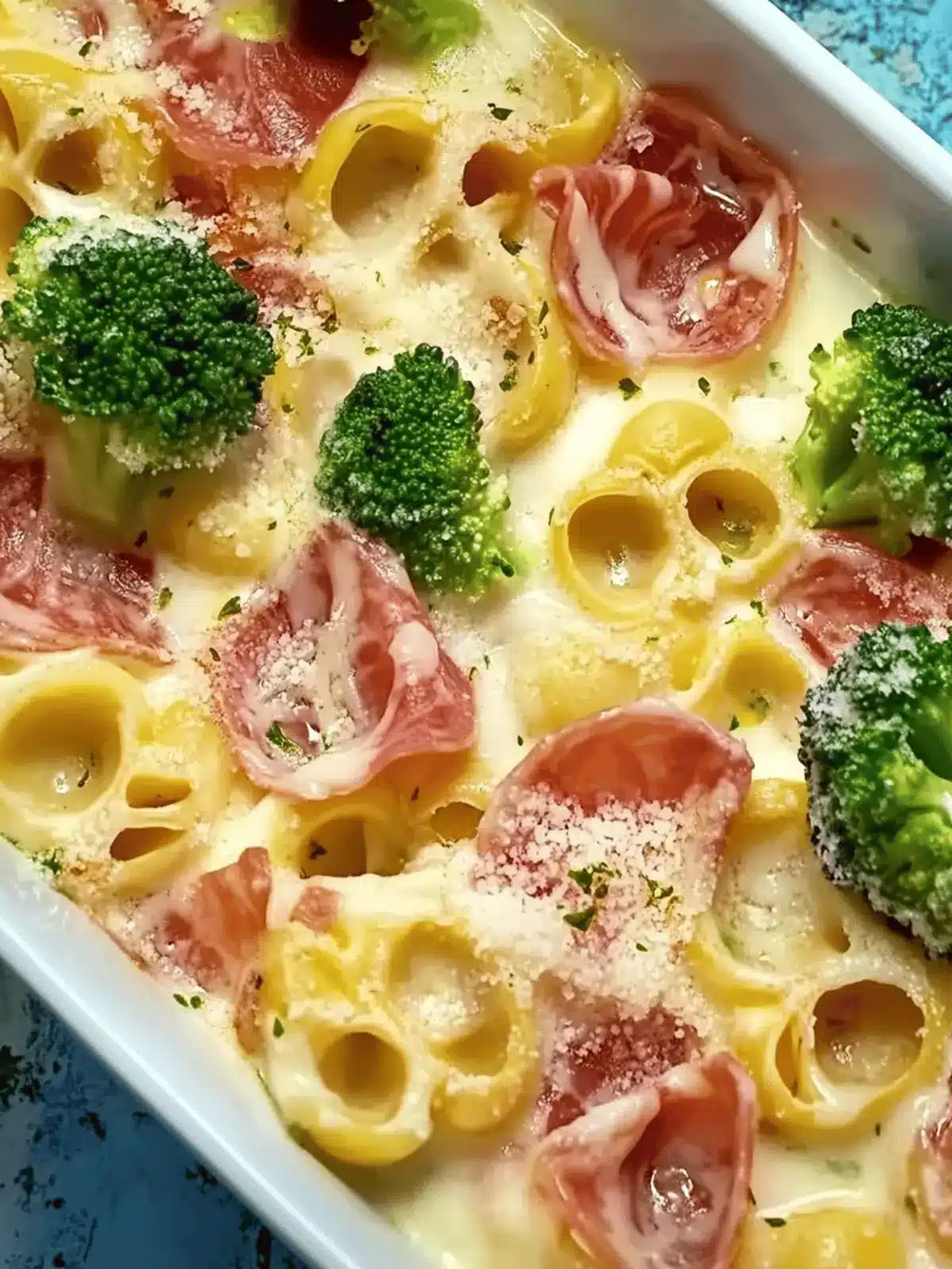 Tortellini Auflauf vegetarisch mit Brokkoli