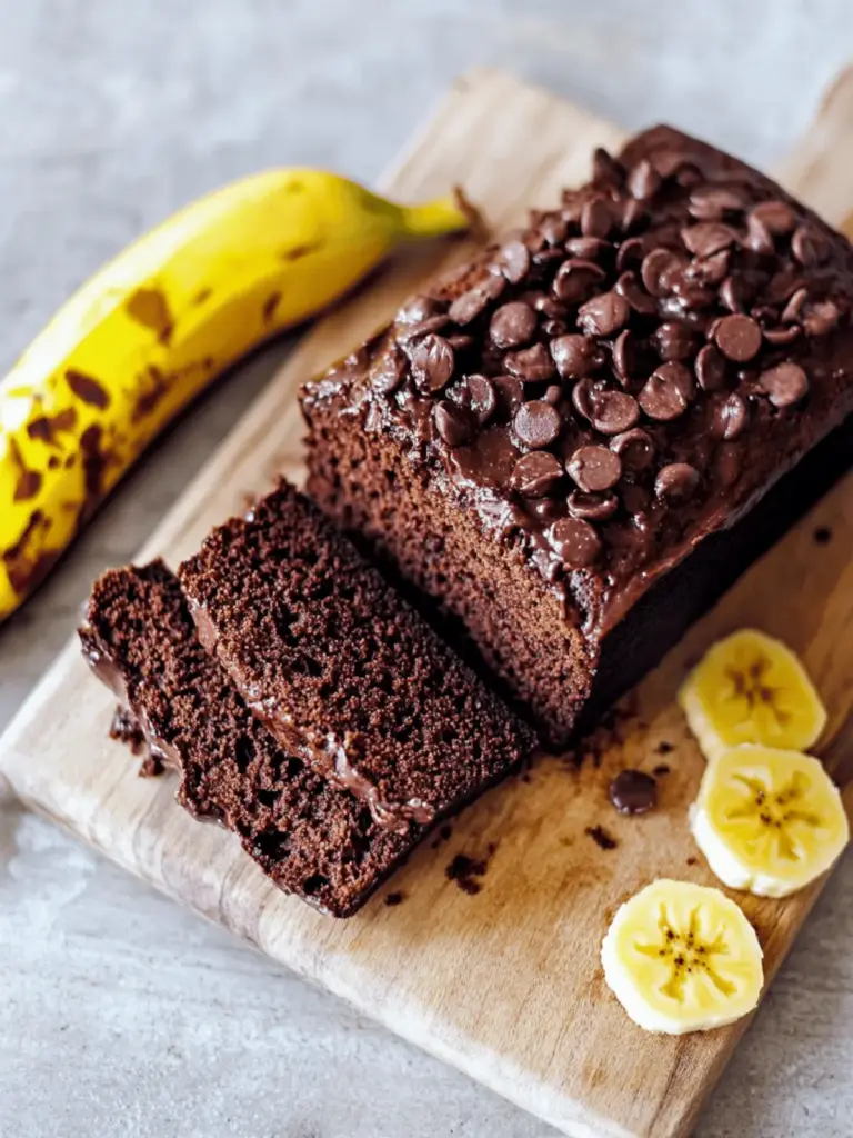 Veganes Schoko-Bananenbrot