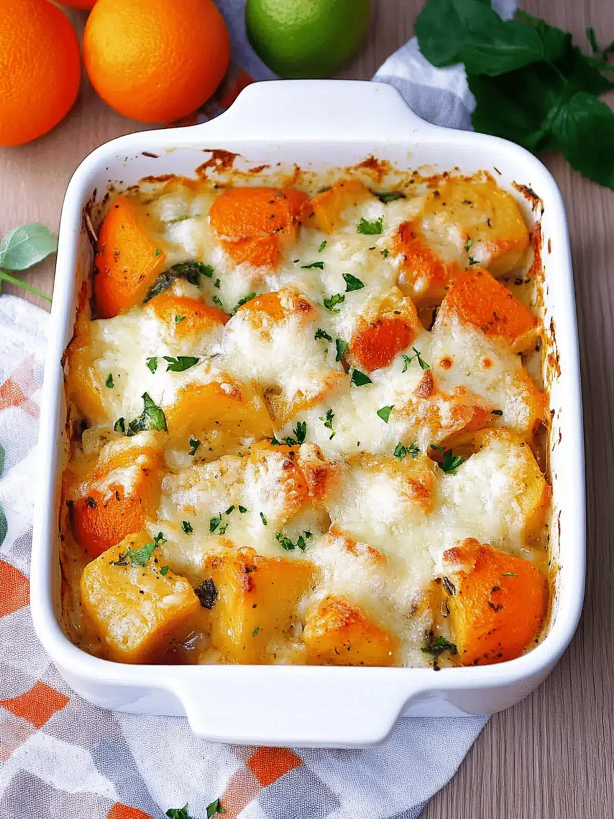 Cremiger Kürbis-Gnocchi-Auflauf