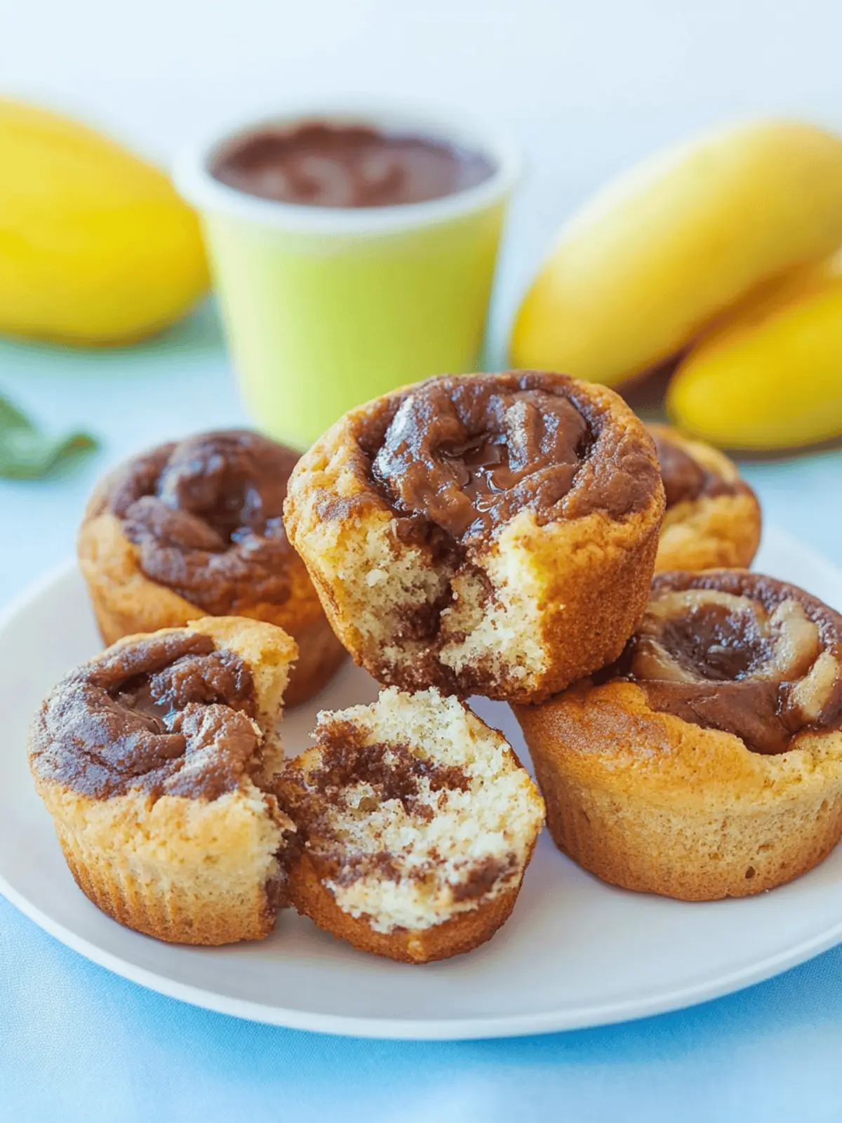 Nutella Bananen Muffins