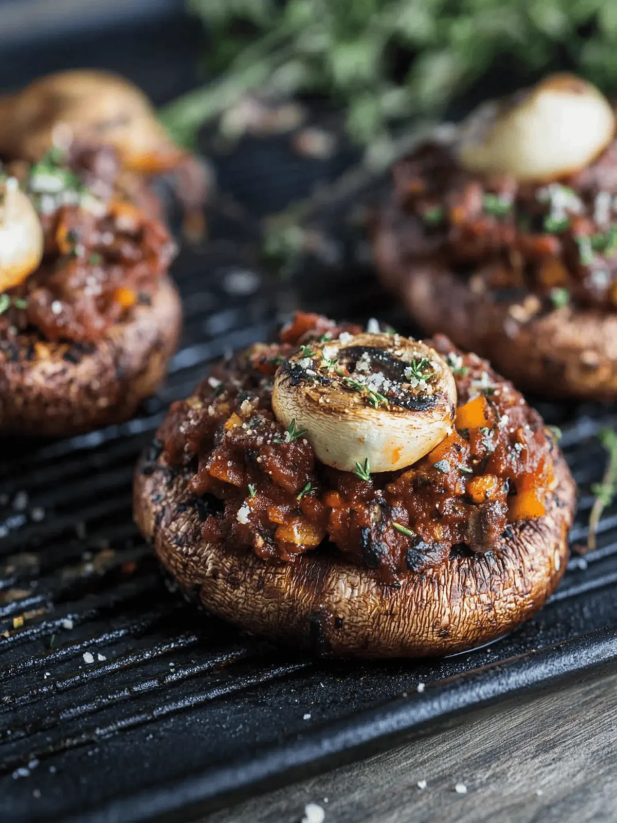 Gefüllte Champignons vom Grill für den Sommergenuss 5 Gefüllte Champignons vom Grill