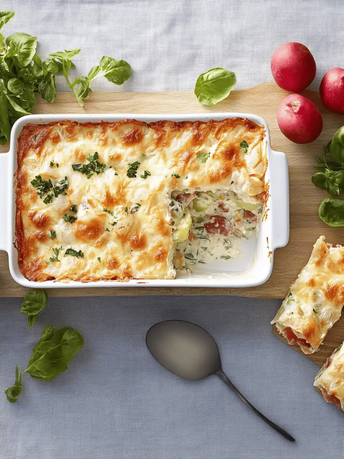 Kohlrabi Auflauf zum Abnehmen für gesunde Genießer 2 Kohlrabi Auflauf zum Abnehmen