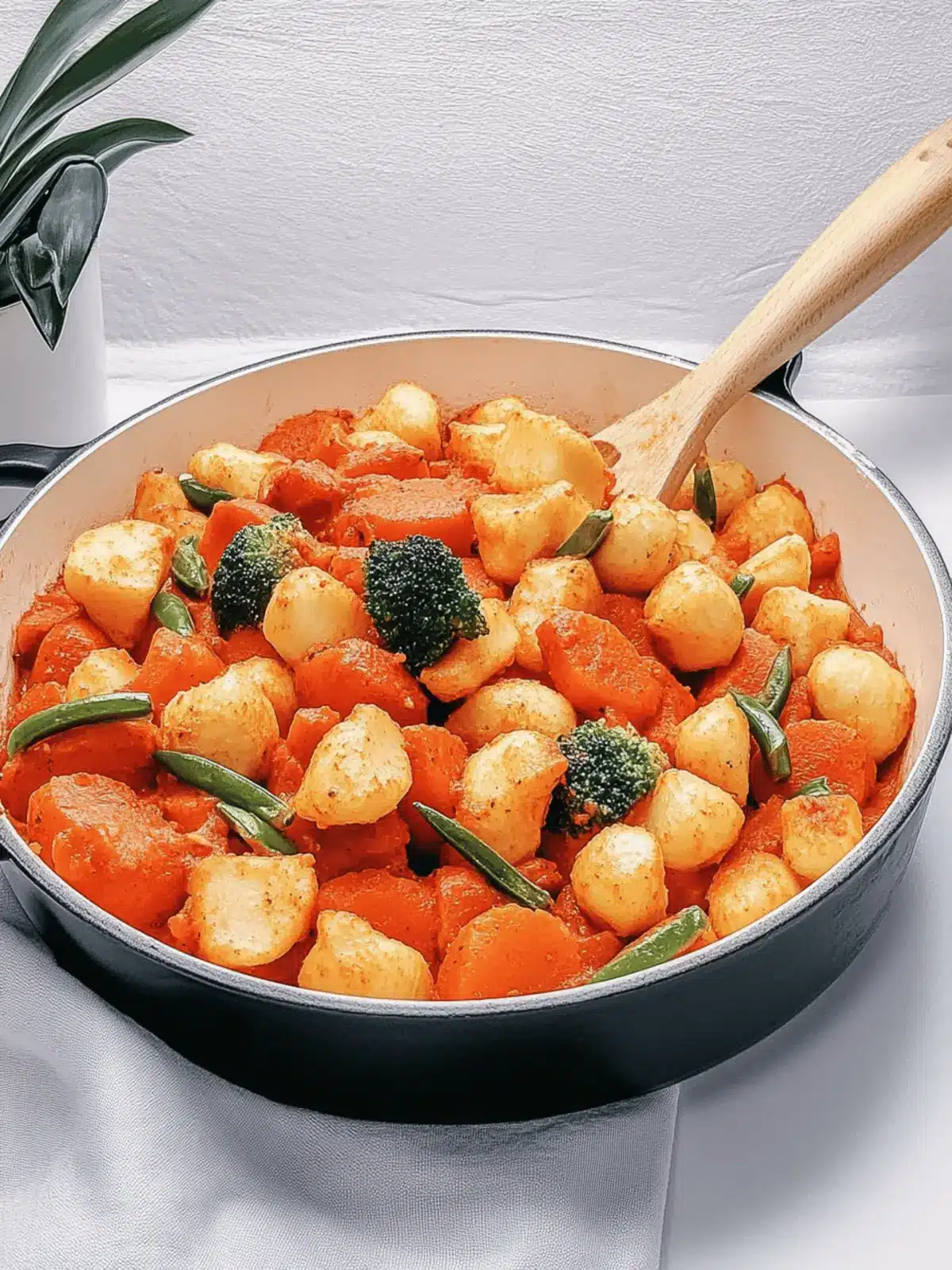 Gnocchi-Gemüse-Pfanne: Schnelles, cremiges Rezept 2 Gnocchi-Gemüse-Pfanne