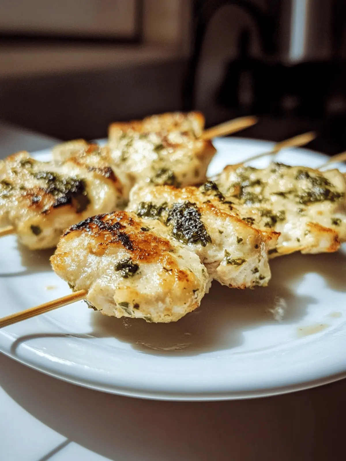 Knoblauch-Parmesan-Hähnchenspieße perfekt für jede Party 2 Knoblauch-Parmesan-Hähnchenspiße