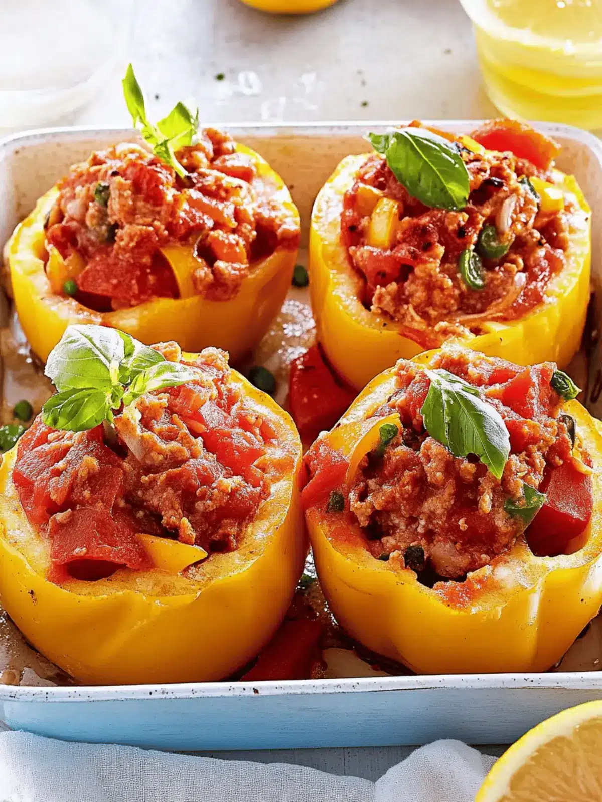 Gefüllte Paprika mit Hackfleisch für jeden Anlass 4 Gefüllte Paprika mit Hackfleisch