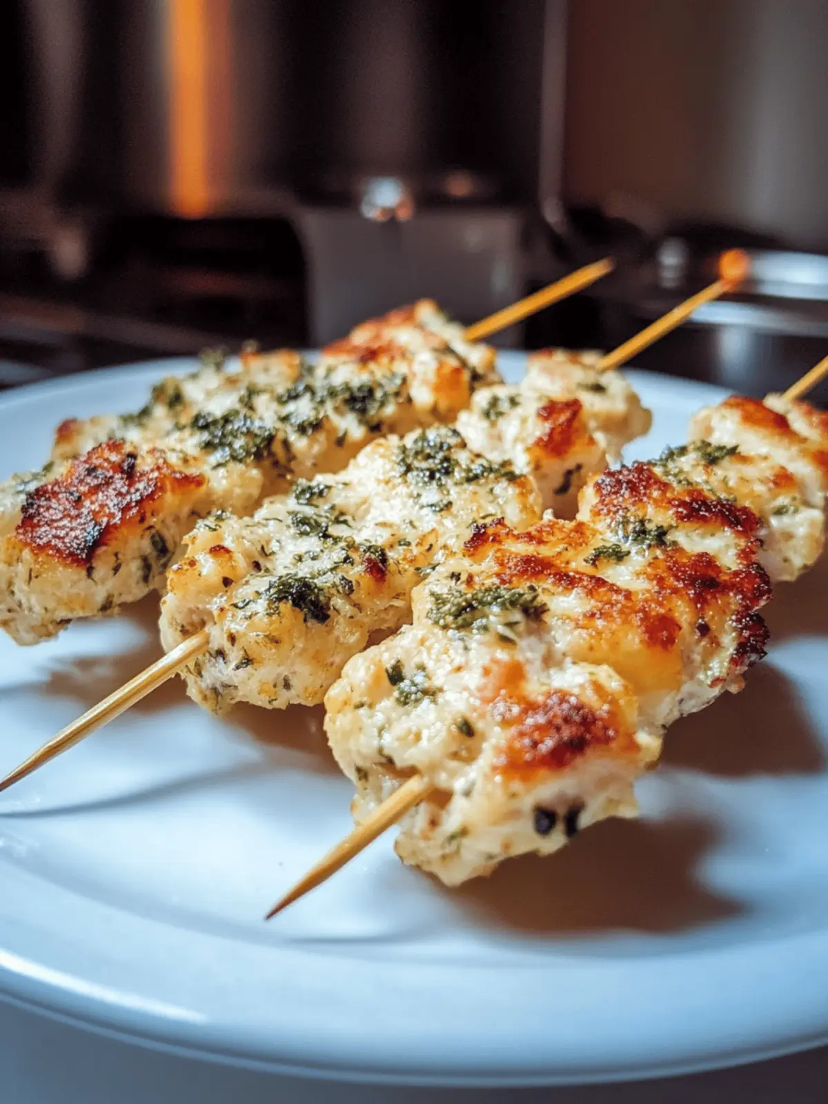 Knoblauch-Parmesan-Hähnchenspieße perfekt für jede Party 3 Knoblauch-Parmesan-Hähnchenspiße