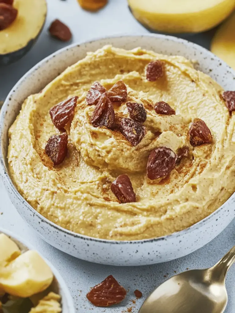 Datteldip mit Curry und Frischkäse