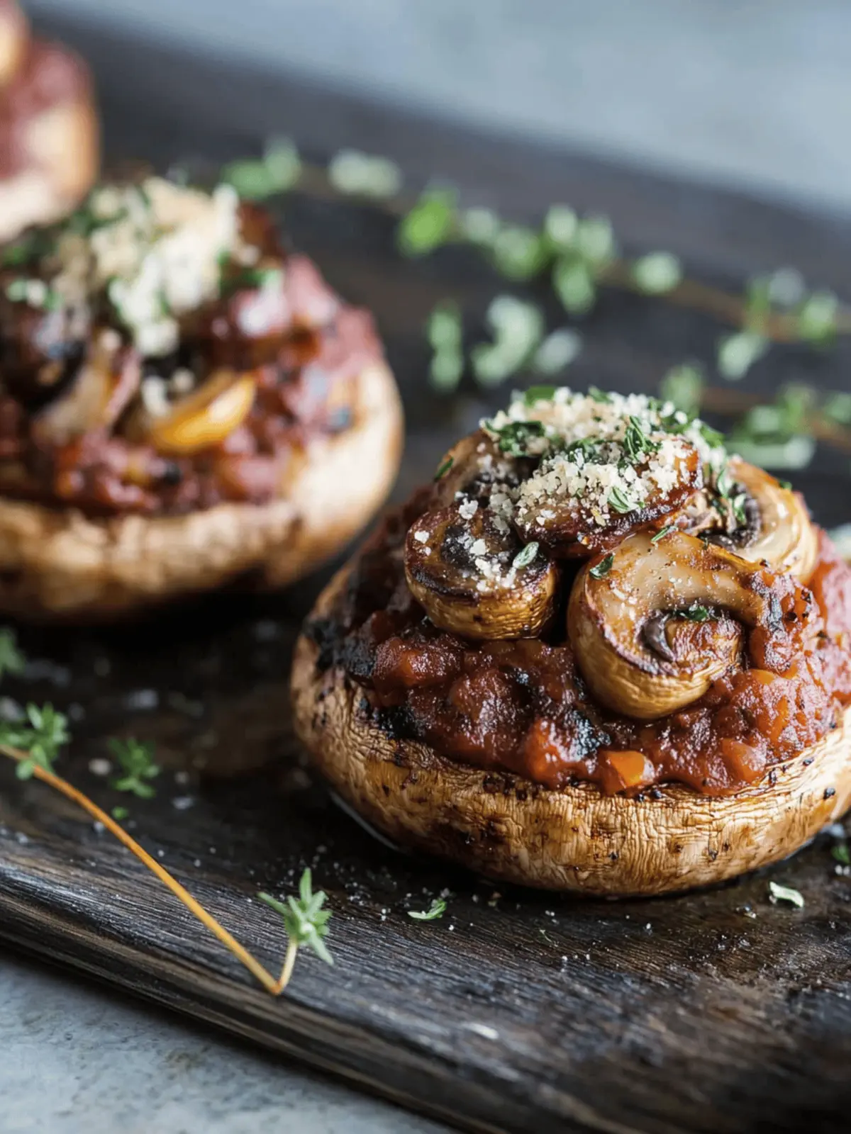 Gefüllte Champignons vom Grill für den Sommergenuss 4 Gefüllte Champignons vom Grill