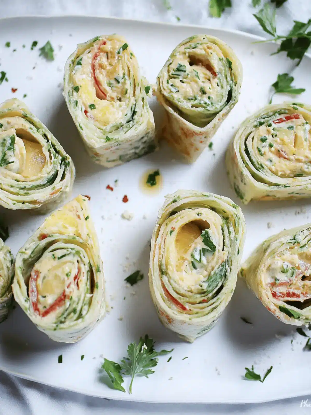 Gemüse-Tortilla-Röllchen für schnelle Genüsse 2 Gemüse-Tortilla-Röllchen