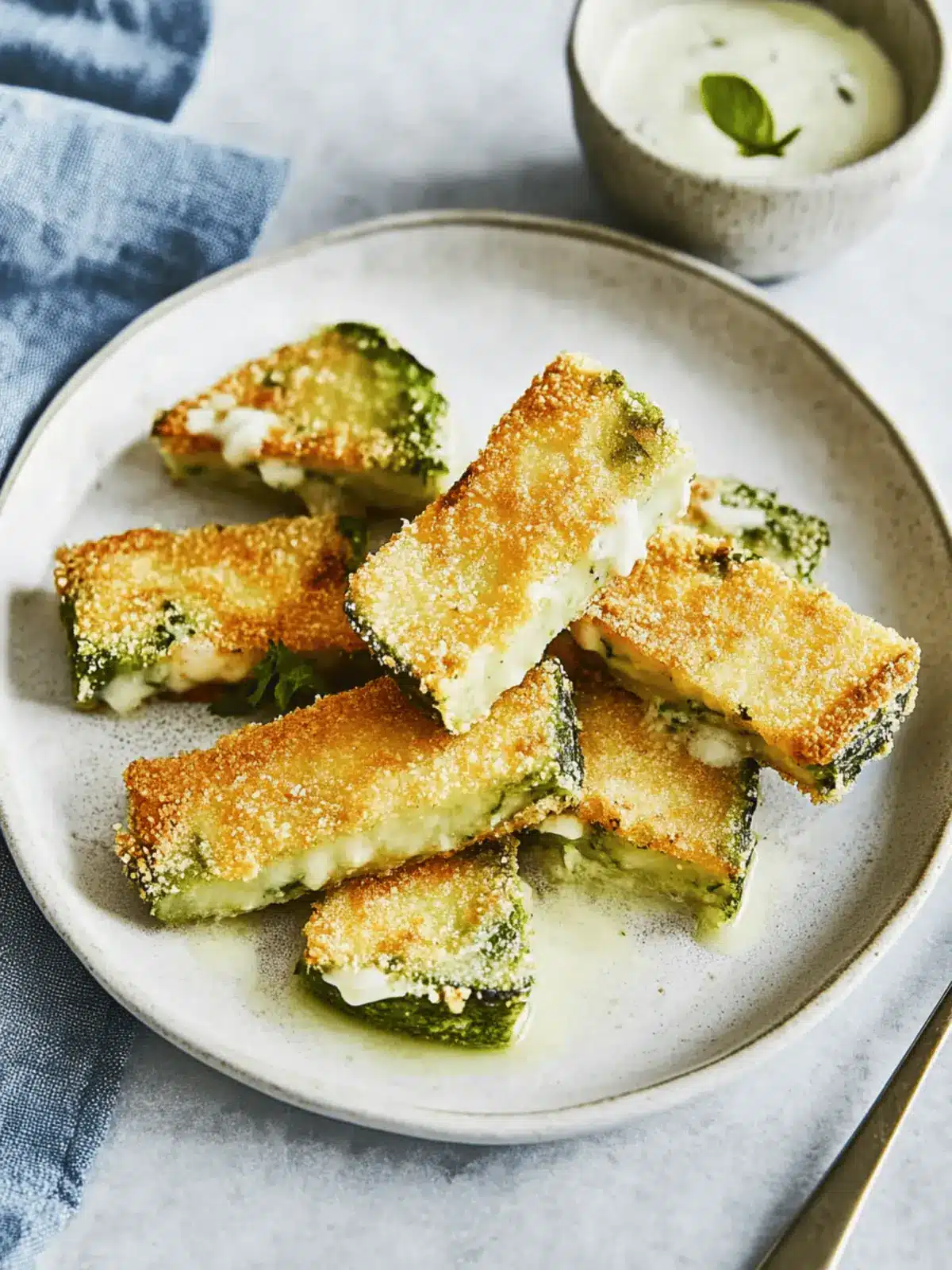 Knusprige Zucchini-Schnitzel mit Endiviensalat genießen 2 Knusprige Zucchini-Schnitzel zu Endiviensalat