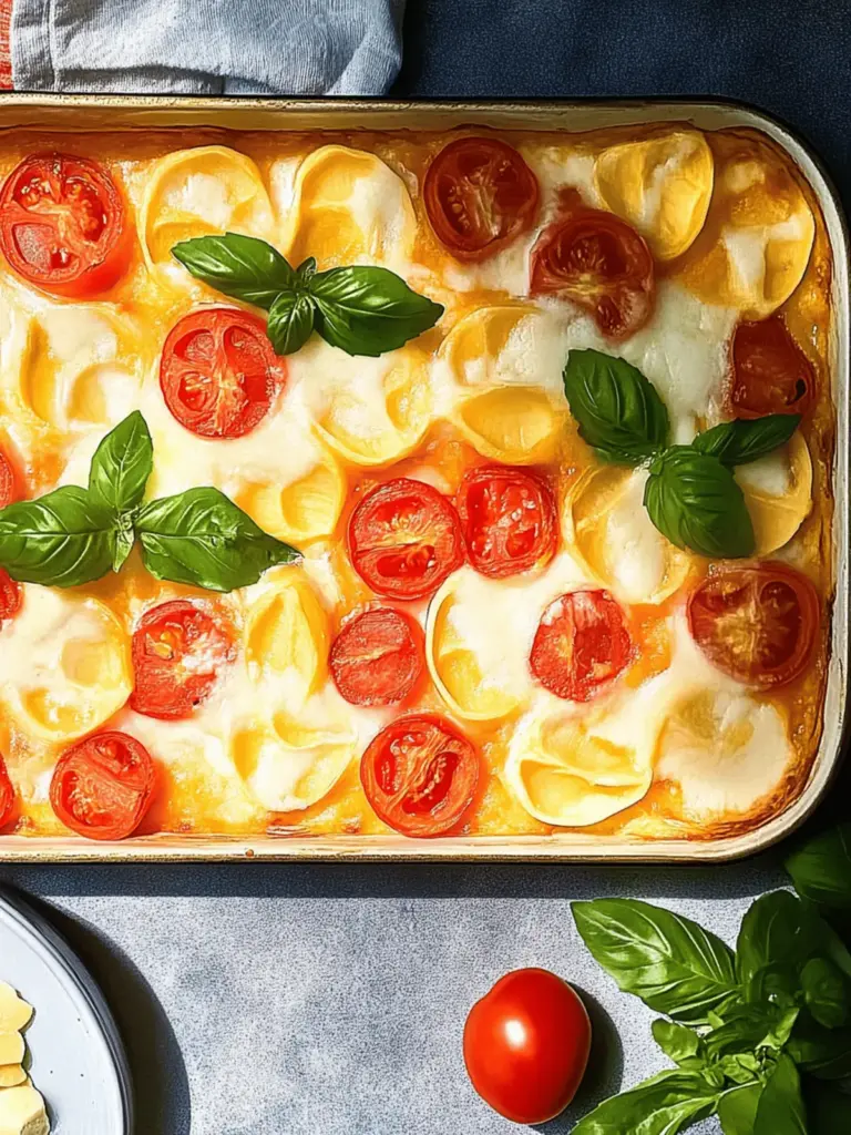 Tortellini Auflauf Tomaten Mozzarella